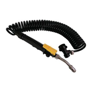 Twisted hose with sprayer