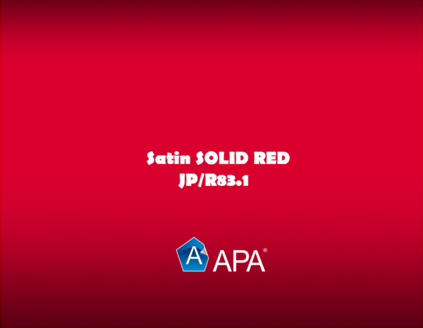 APA Satin SOLID RED JP/R83.1
