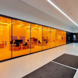 Cleanroom3 Small Windows Color - ORANGE - Sale by the meters