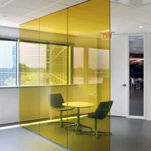 IAA Bendheim Gold Laminated Glass Partition 1 Windows Color –  YELLOW SUN – Sale by the meters